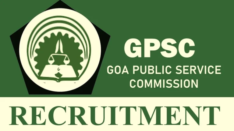 GPSC Goa Bharti 2023